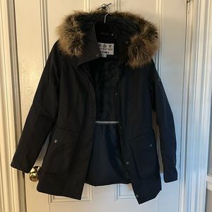Barbour Navy Wax Jacket US6/UK10